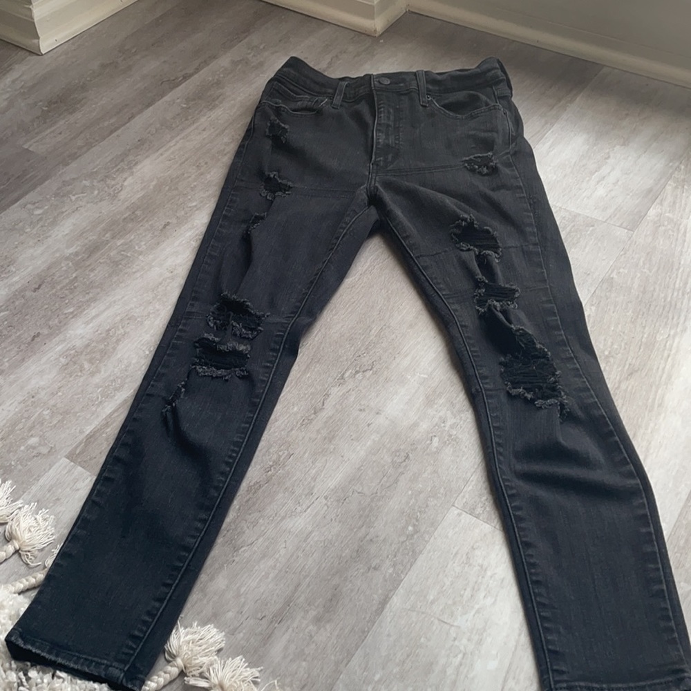 Levi’s Mile High Super Skinny Black Jeans